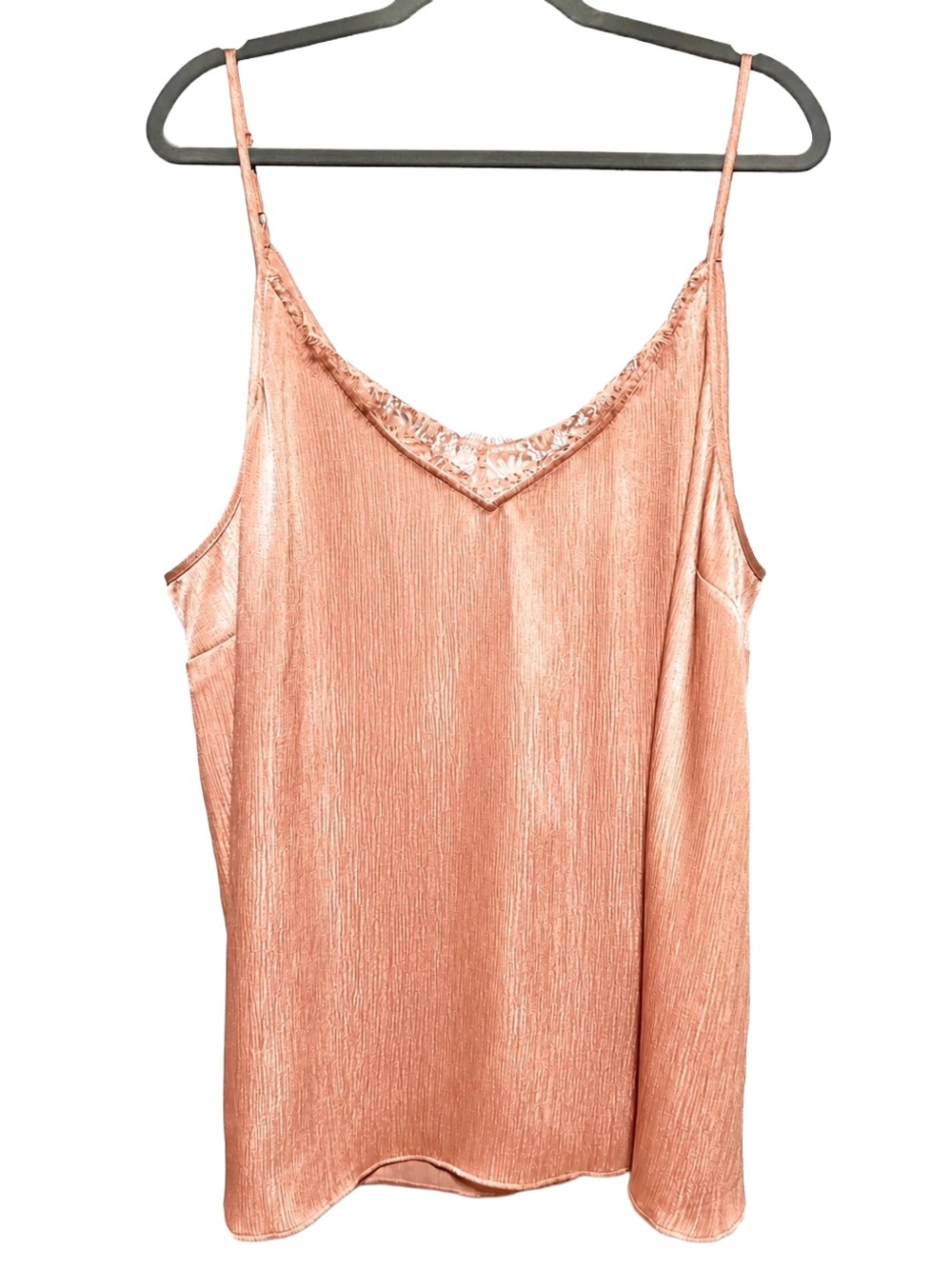 MICHEL STUDIO | Satin Lace Cami Blush Pink Quiet Luxury Minimalist